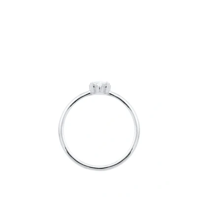 Bild av Elli damer äkta smycken ring förlovningsring förlovning markis med zirkonia sten i 925 Sterlingsilver, 52 EU, Kubisk