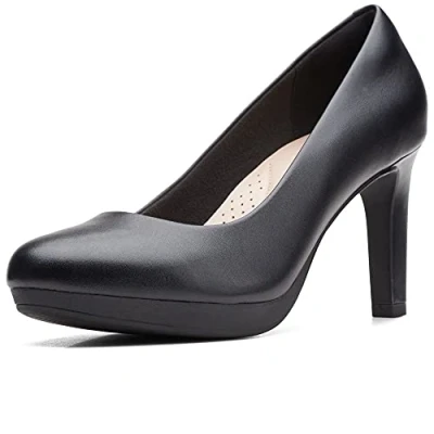 Bild av Clarks Ambyr Joy dam Pump ,Svart läder ,37 EU