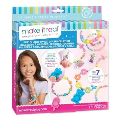 Bild av MAKE IT REAL Sats Armband Pop Shake Twist!, kreationsleksak