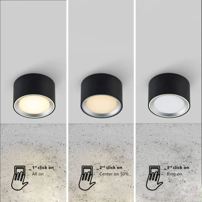 Bild av Nordlux LED downlight Fallon 3 step dim, vit/stål