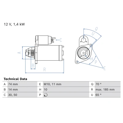 Bild av Startmotor BOSCH 0 986 027 620