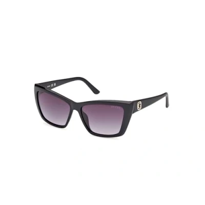 Bild av GUESS GU0009801B55 dam UV skyddade injicerade solglasögon Glänsande svart, 55 mm, 55MM