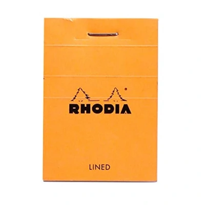 Bild av Rhodia 10600C anteckningsblock linjerat, 52 x 75 mm, 80 ark, 1 st orange