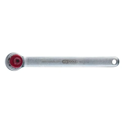 Bild av KS Tools 160.0733 Broms avluftningsnyckel, extra kort, 11 mm, röd