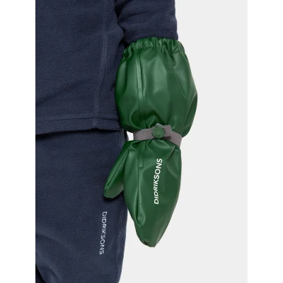 Bild av Didriksons Pileglove Fodrade Regnvantar, Pine Green, 6 år