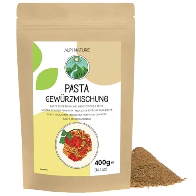 Bild av Pastakrydda 400g från Alpi Nature, spaghettikrydda, spaghettikryddablandning, italiensk kryddblandning, örtkrydda för pastasås och italienska specialiteter