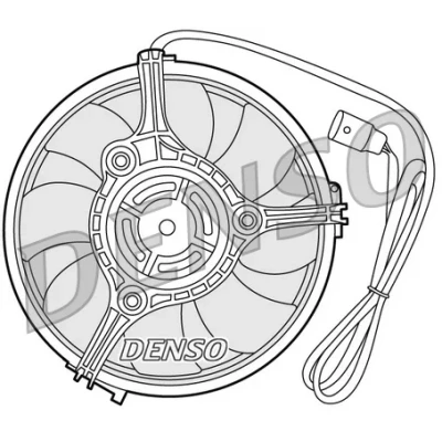 Bild av DENSO DER02001 Ventilateur Moteur 280 VOLKSWAGEN: Passat B5 GP Berline, Break, AUDI: A6 C5 A8 D2, SKODA: Superb II 5 portes