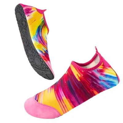 Bild av Vattenskor Strand Surfing Dykning Snorkling Simning Barfota Skor Quick Dry Skin Strumpor för Män Kvinnor, Rosa 2, 40/41 EU