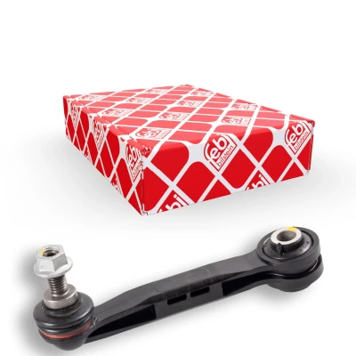 Bild av FEBI BILSTEIN 43790 Biellette de barre stabilisatrice Essieu arrière gauche, droit 134 M10 x 1,5 avec écrou autobloquant Métal BMW: X3