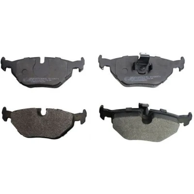 Bild av DENCKERMANN B110071 Jeu de plaquettes frein Essieu arrière préparé pour indicateur d&#039;usure, contact signal d&#039;usure exclu BMW: 5 Berline