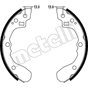Bild av Bromsbackar sats METELLI 53 0220