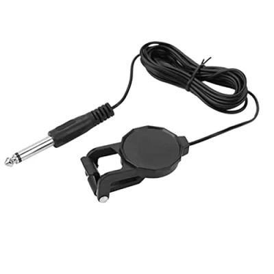 Bild av Bnineteenteam Clip on mikrofon Piezo pickup fiol akustisk gitarr ukulele med 6,35 mm ljuduttag och 3 meter ljudkabel musikinstrument tillbehör