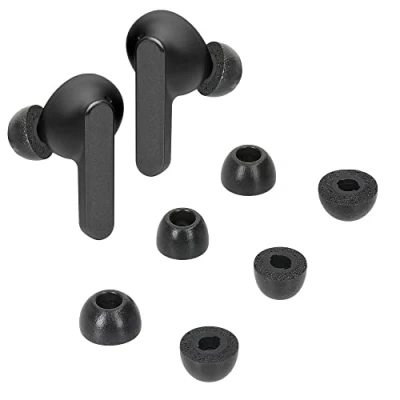 Bild av Kwmobile 6 x ersättning In Ear hörlurar kompatibla med JBL Live Pro 2 TWS 3 storlekar kuddar öronproppar svart