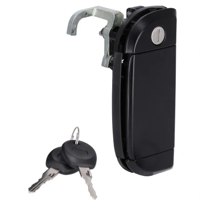 Bild av FEBI BILSTEIN 175767 Poignée de Porte gauche, extérieur avec clé, cylindre fermeture noir VOLKSWAGEN: Transporter 4 Bus,
