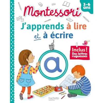 Bild av Montessori J&#039;apprends à lire et écrire (3 6 ans): Inclus ! Des lettres rugueuses