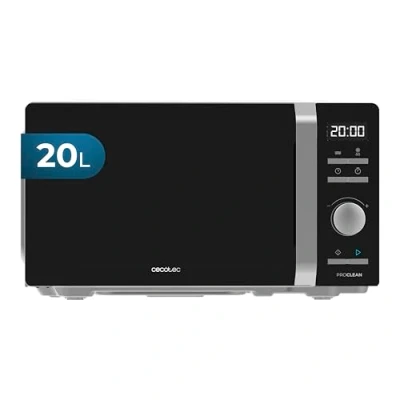 Bild av Cecotec Mikrovågsugn Proclean 5010 Inverter. med växelriktarteknik, 700W, 5 nivåer, 19L, 245 mm skivspelare, 8 förkonfigurerade program, 30 min timer och LED display.