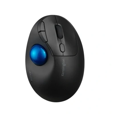 Bild av Kensington Pro Fit Ergo TB450 styrkulamus, trådlös Bluetooth mus, upp till 18 månaders batterilivstid, ergonomisk 34 mm styrboll, tillverkad av 50% återvunnen plast (K72194WW)