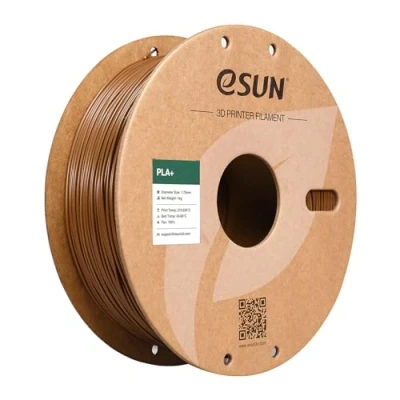 Bild av eSUN PLA+ Filament 1.75mm, Förbättrad Seghet PLA Plus 3D skrivarfilament, Dimensionell Noggrannhet +/ 0.03mm, 1KG Spole (2.2 LBS) tryckmaterial för skrivare, Brun