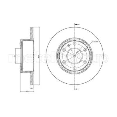 Bild av METELLI 23 0910C Disque de frein 296,0 16,0 6 76,0 plein peint IVECO: DAILY 4 Kasten/Kombi, , Pritsche/Fahrgestell