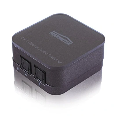 Bild av Toslink Audio Switch Marmitek Connect TS21 Optisk 2 In / 1 Out S/PDIF 192 kHz Samplingsfrekvens Dolby Digital DTS Kabelswitch