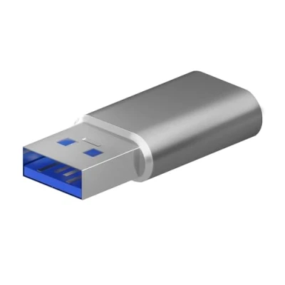 Bild av AISENS A108 0677 Mini Adapter USB 3.2 Gen2/USB 2.0 3A, C/H A/M, Grå