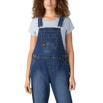 Bild av Dickies Dam denim pojkvän haklapp overall