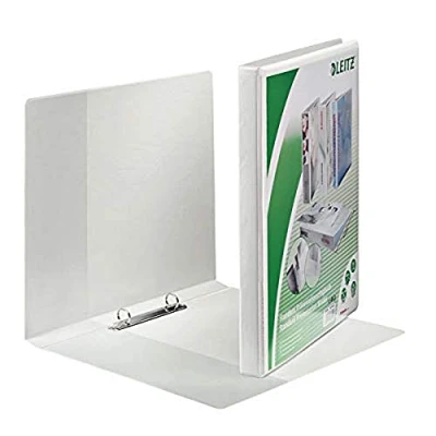 Bild av Leitz Ringbok presentation (med fickor, A4, PP, 2 ringar, 16 mm) vit