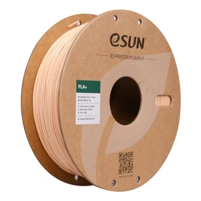 Bild av eSUN PLA+ Filament 1.75mm, Förbättrad Seghet PLA Plus 3D skrivarfilament, Dimensionell Noggrannhet +/ 0.03mm, 1KG Spole (2.2 LBS) tryckmaterial för skrivare, Beige