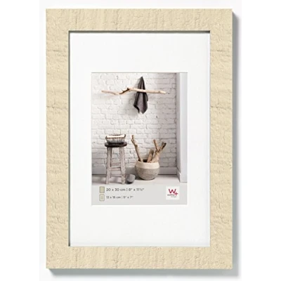 Bild av walther design tavelram gräddvit 60 x 90 cm med passepartout, Hem Träram HO090W