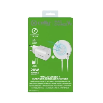 Bild av CELLY MAGCHARGEKIT wireless charging pad + AC power adapter 10 Watt