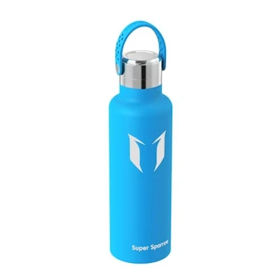 Bild av Super Sparrow Ultralätt Vattenflaska Rostfritt Stål 18/10 750ml Isolerad Metall Standard Flex munlock BPA fri Kolv för gym, resor, sport