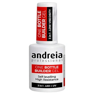 Bild av Andreia Professional Gel Byggare Nagelkonstruktion Triphasic 3 in 1 LED och UV Ett Flaska Klar 14ml