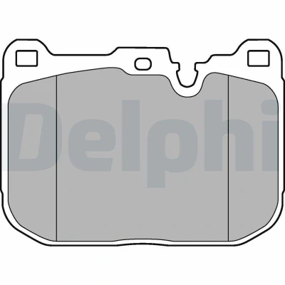 Bild av DELPHI LP3248 Jeu de plaquettes frein préparé pour indicateur d&#039;usure sans tôle anti bruit accessoires BMW: 2 Coupe, 3 Berline, 4 Coupe