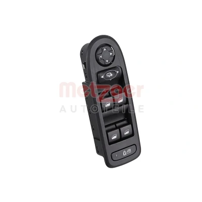 Bild av METZGER 09161180 Interrupteur, lève vitre du côté conducteur, avant PEUGEOT: 308 I 3/5 portes, SW