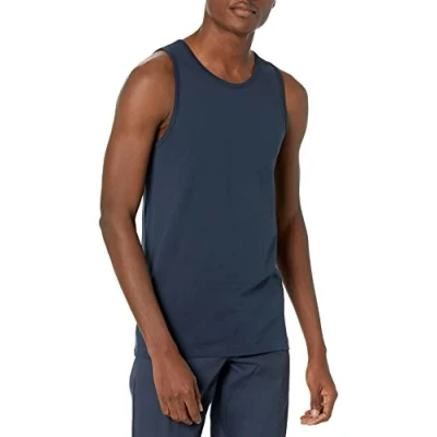 Bild av Amazon Essentials Men&#039;s Linne normal passform, Stålblå, M