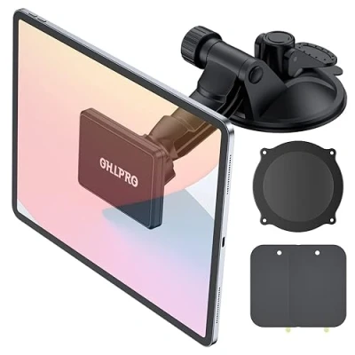 Bild av OHLPRO Magnetisk telefonhållare för surfplatta bil vindruta superstark magnet instrumentbräda montering sugkopp klibbig gelstreck alla iPad/iPad Air/iPad Mini Samsung Galaxy 4 tum 10 tums