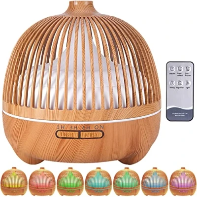 Bild av VIPNAJI 550 ml aroma diffuser för doftoljor, premium ultraljud luftfuktare aromaterapi oljor diffusor med 7 färgat LED ljus, BPA fri, 30 dB ultra tyst, timer, auto off, sovrum, kontor, spa