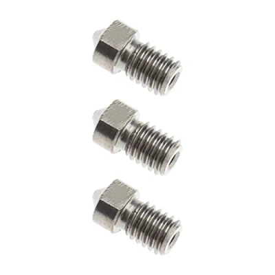 Bild av 3 st härdade stålmunstycken 0,4 mm M6 kompatibla med 1,75 V5 V6 Hotend Titan Extruder Prusa i3 MK3 3D skrivardelar