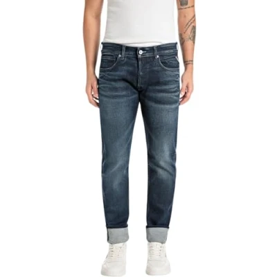Bild av Replay Jeans Grover Straight Fit, Mörkblå 007, 36W / 32L