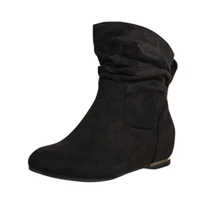 Bild av Elara damer ankelstövlar Bootz Wedge Heel Chunkyrayan P C270 Schwarz 41