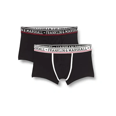 Bild av FRANKLIN &amp; MARSHALL Boxershorts I101293 vit/svart/guld XXL