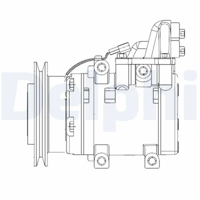 Bild av DELPHI CS20524 compresseur De Climatisation H15 PAG 46 avec huile MAZDA: BT 50 Pick up, Série B FORD: Ranger Mk2