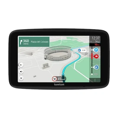 Bild av TomTom bilnavigator GO Superior (6 tum, med trafikstocknings och fartkameravarningar, Traffic, världskartor, snabba uppdateringar via Wi Fi, tillgänglig parkering, bränslepriser)