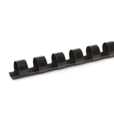 Bild av PAVO Premium 10 mm A4 21 ring plastbindande kammar svart (paket med 100)