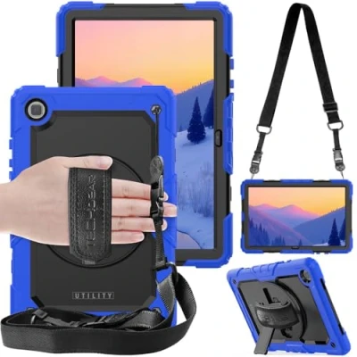 Bild av TECHGEAR Utility fodral för Samsung Galaxy Tab A7 10,4 tum (SM T500/T503/T505/T509) stötsäkert med 360 roterande stativ, blått
