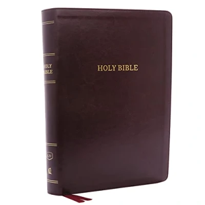Bild av KJV, Deluxe Reference Bible, Super Giant Print, Leathersoft, Burgundy, Red Letter Edition, Comfort Print: Holy King James Version