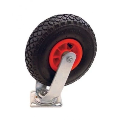 Bild av Svängbara hjul 260 x 80 mm pneumatiska däck, transportrulle, cykelrulle