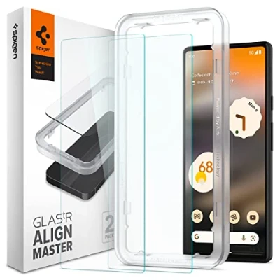 Bild av Spigen Skärmskydd med Montageframe Google Pixel 6a Två Paket