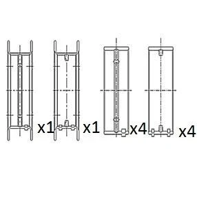 Bild av FAI AutoParts BM1040 STD Coussinet de vilebrequin BMW: 3 Berline, 5 Berline