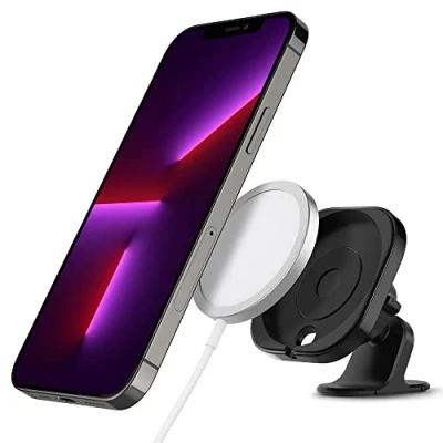 Bild av Spigen Mag Fit Phone Holder Car Mount Designed for Magsafe (Laddare ingår ej och kräver USB billaddare)